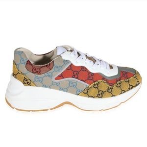 Gucci Women’s Rhyton cloth high trainers size EU 38 pre-owned